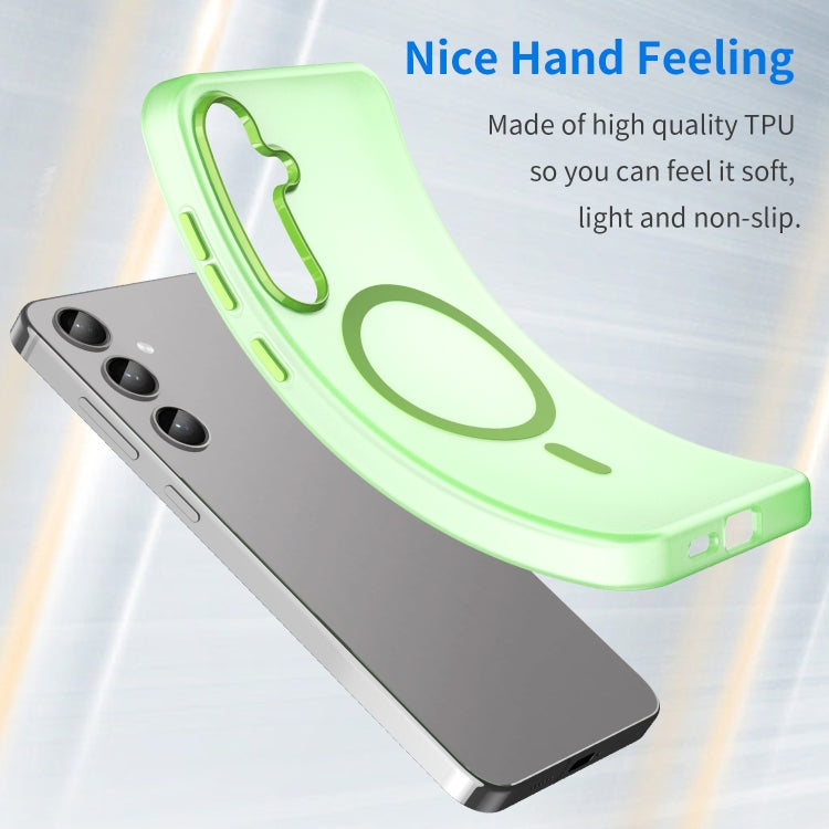 For Samsung Galaxy S24+ 5G MagSafe Frosted Translucent TPU + PC Full Coverage Phone Case