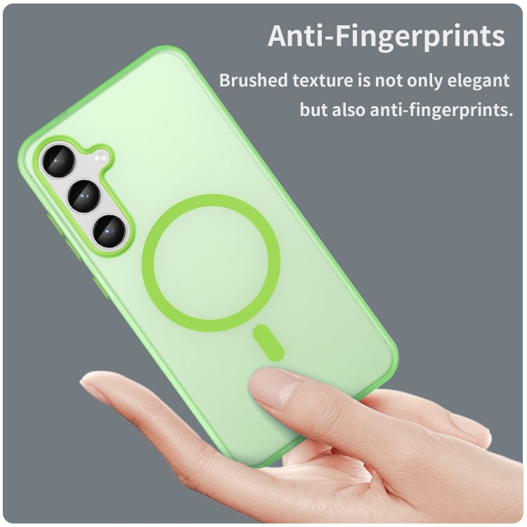 For Samsung Galaxy S24+ 5G MagSafe Frosted Translucent TPU + PC Full Coverage Phone Case