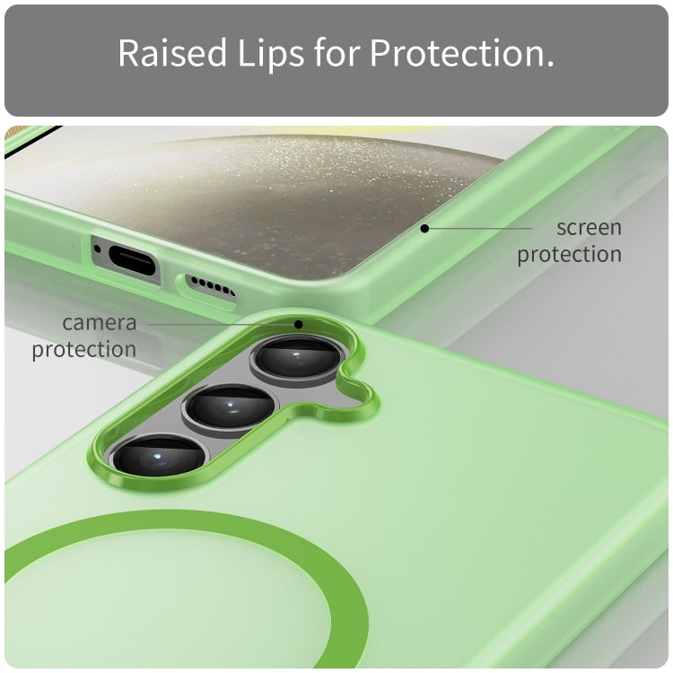 For Samsung Galaxy S24+ 5G MagSafe Frosted Translucent TPU + PC Full Coverage Phone Case