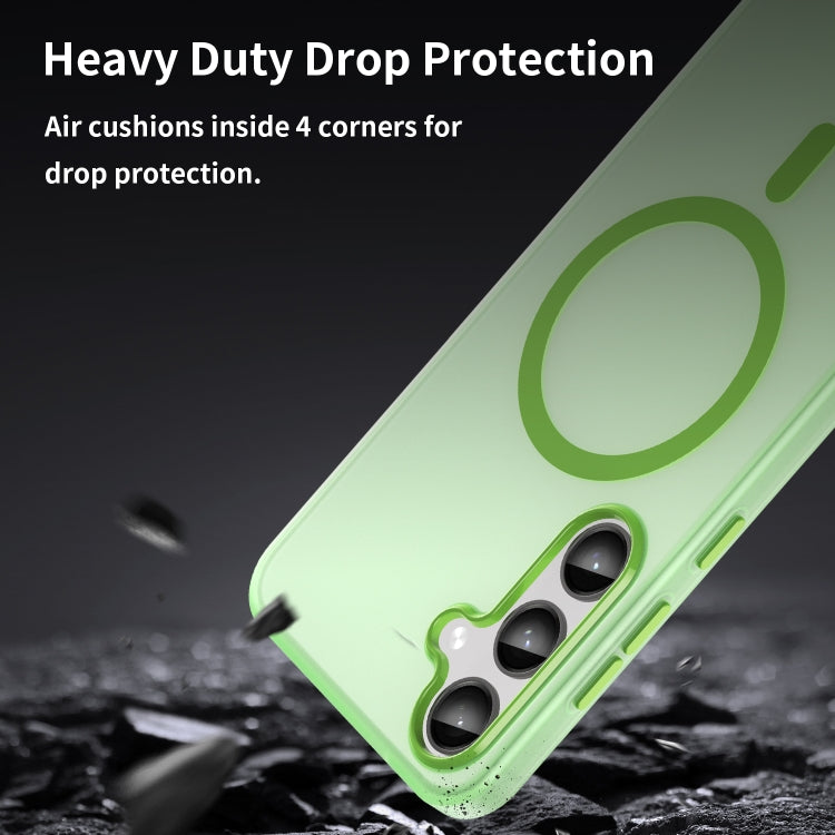 For Samsung Galaxy S24+ 5G MagSafe Frosted Translucent TPU + PC Full Coverage Phone Case