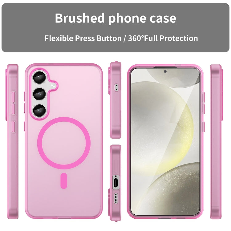 For Samsung Galaxy S24+ 5G MagSafe Frosted Translucent TPU + PC Full Coverage Phone Case