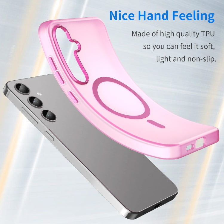 For Samsung Galaxy S24+ 5G MagSafe Frosted Translucent TPU + PC Full Coverage Phone Case