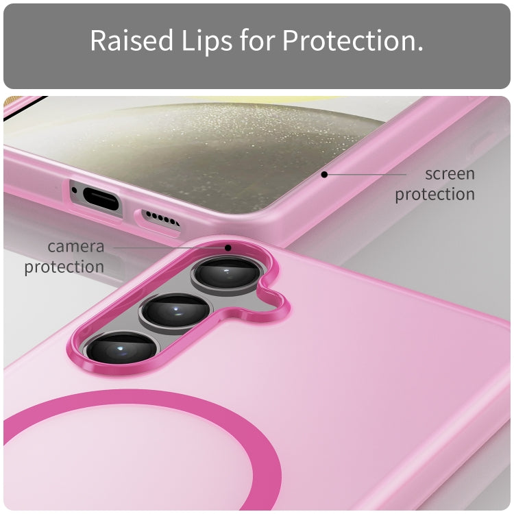 For Samsung Galaxy S24+ 5G MagSafe Frosted Translucent TPU + PC Full Coverage Phone Case