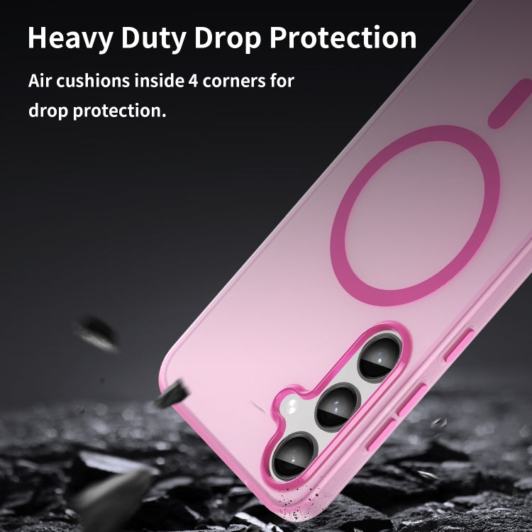 For Samsung Galaxy S24+ 5G MagSafe Frosted Translucent TPU + PC Full Coverage Phone Case