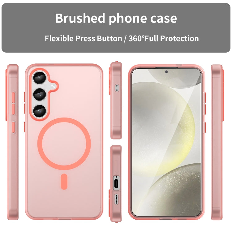 For Samsung Galaxy S24+ 5G MagSafe Frosted Translucent TPU + PC Full Coverage Phone Case