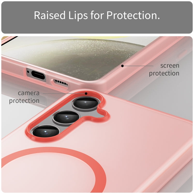 For Samsung Galaxy S24+ 5G MagSafe Frosted Translucent TPU + PC Full Coverage Phone Case