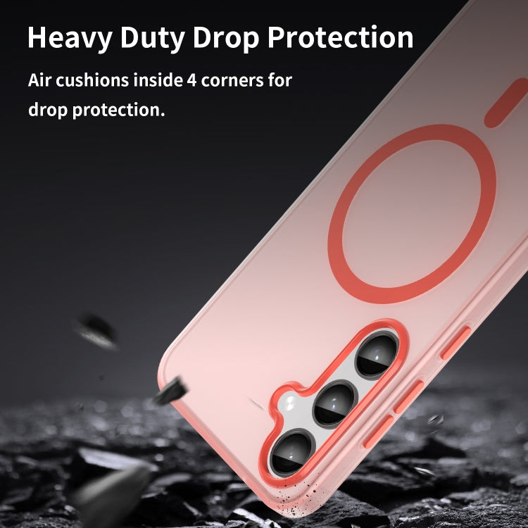 For Samsung Galaxy S24+ 5G MagSafe Frosted Translucent TPU + PC Full Coverage Phone Case