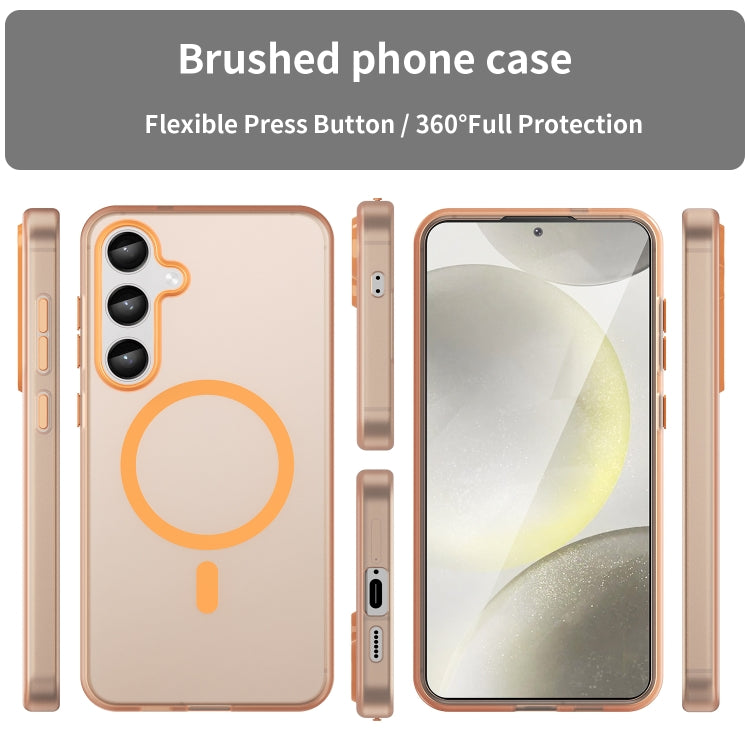 For Samsung Galaxy S24+ 5G MagSafe Frosted Translucent TPU + PC Full Coverage Phone Case