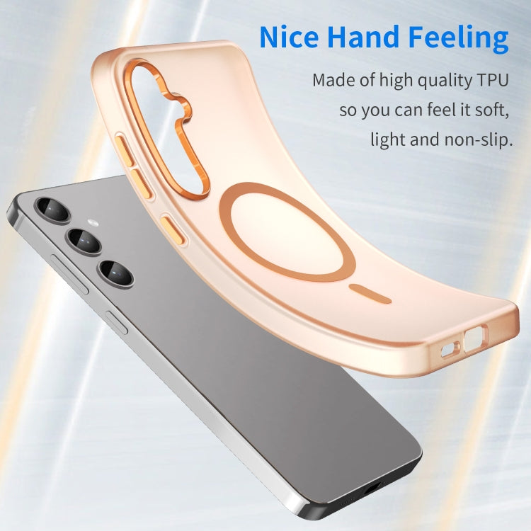 For Samsung Galaxy S24+ 5G MagSafe Frosted Translucent TPU + PC Full Coverage Phone Case