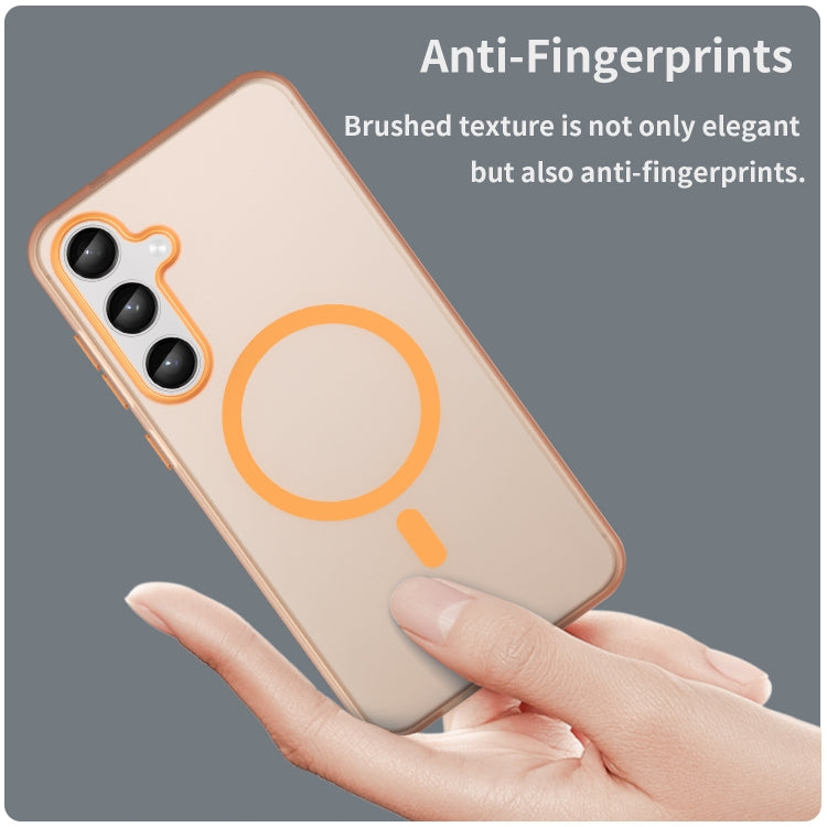 For Samsung Galaxy S24+ 5G MagSafe Frosted Translucent TPU + PC Full Coverage Phone Case