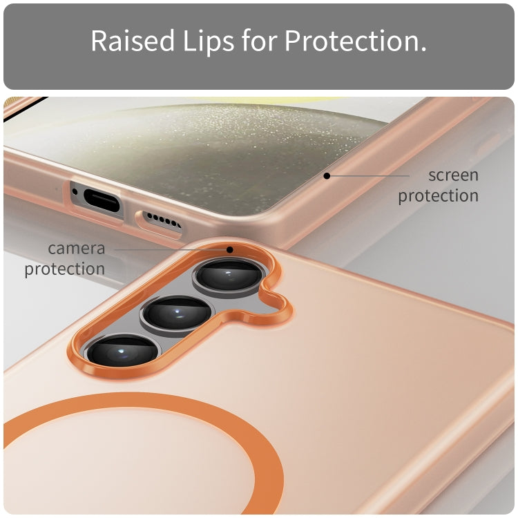 For Samsung Galaxy S24+ 5G MagSafe Frosted Translucent TPU + PC Full Coverage Phone Case