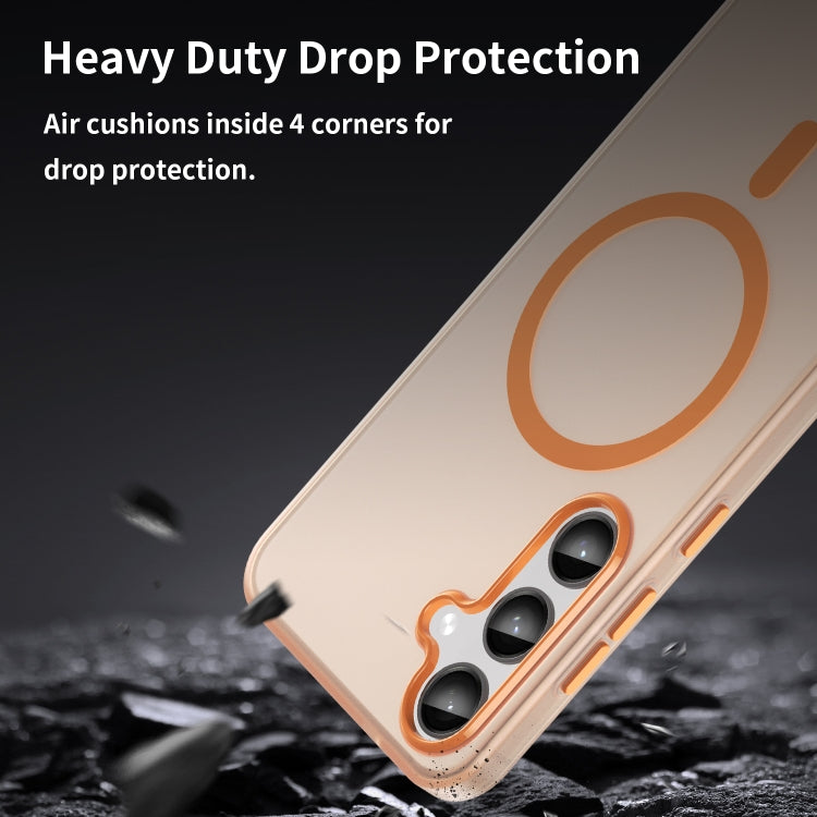 For Samsung Galaxy S24+ 5G MagSafe Frosted Translucent TPU + PC Full Coverage Phone Case