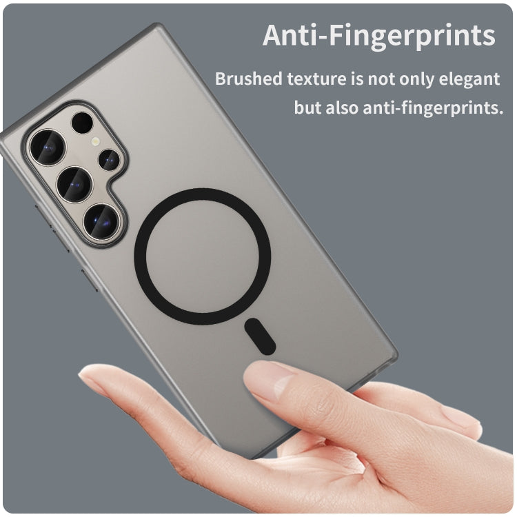 For Samsung Galaxy S24 Ultra 5G MagSafe Frosted Translucent TPU + PC Full Coverage Phone Case