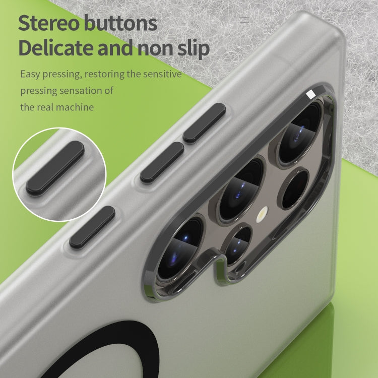 For Samsung Galaxy S24 Ultra 5G MagSafe Frosted Translucent TPU + PC Full Coverage Phone Case