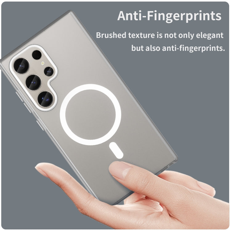 For Samsung Galaxy S24 Ultra 5G MagSafe Frosted Translucent TPU + PC Full Coverage Phone Case