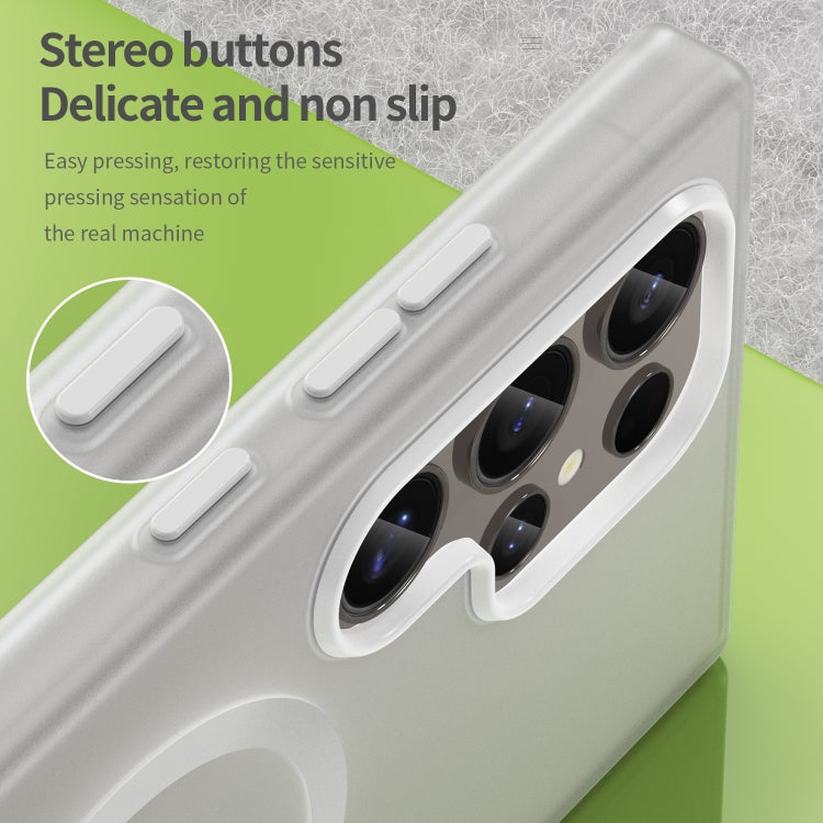 For Samsung Galaxy S24 Ultra 5G MagSafe Frosted Translucent TPU + PC Full Coverage Phone Case