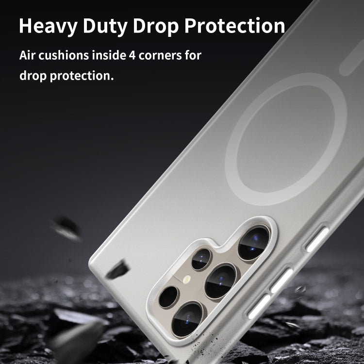 For Samsung Galaxy S24 Ultra 5G MagSafe Frosted Translucent TPU + PC Full Coverage Phone Case