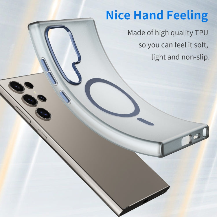 For Samsung Galaxy S24 Ultra 5G MagSafe Frosted Translucent TPU + PC Full Coverage Phone Case