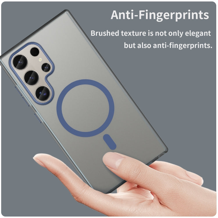 For Samsung Galaxy S24 Ultra 5G MagSafe Frosted Translucent TPU + PC Full Coverage Phone Case