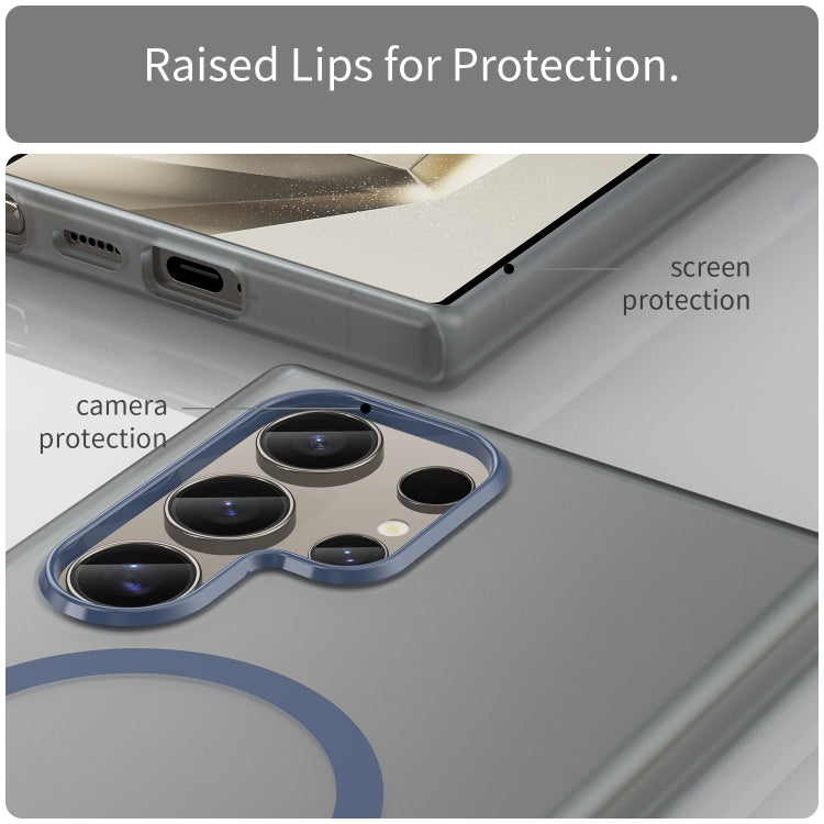 For Samsung Galaxy S24 Ultra 5G MagSafe Frosted Translucent TPU + PC Full Coverage Phone Case