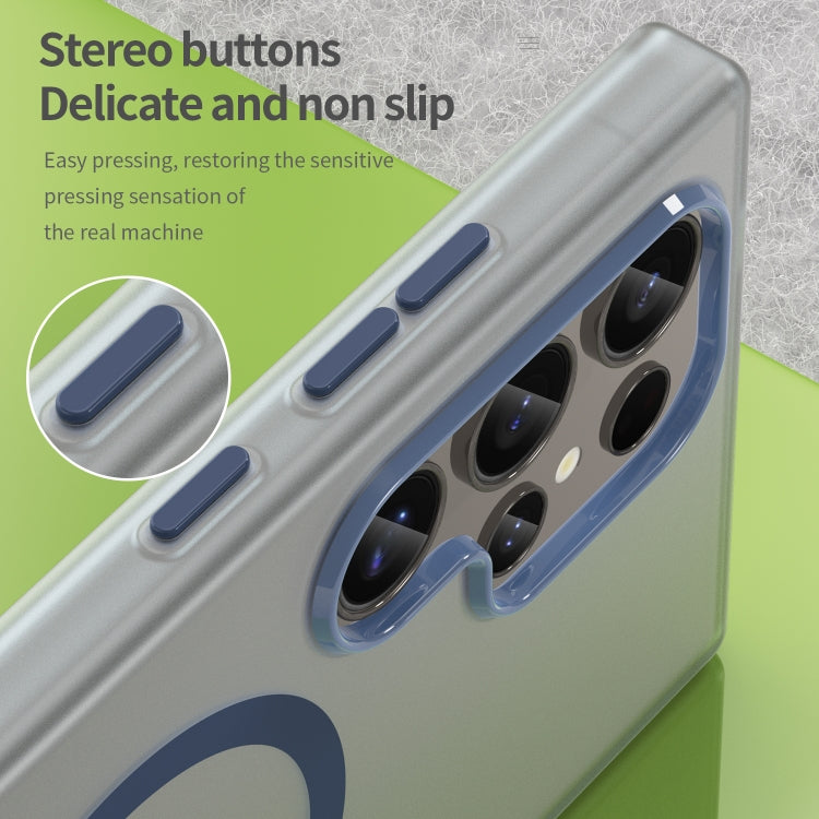 For Samsung Galaxy S24 Ultra 5G MagSafe Frosted Translucent TPU + PC Full Coverage Phone Case
