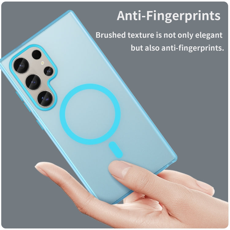 For Samsung Galaxy S24 Ultra 5G MagSafe Frosted Translucent TPU + PC Full Coverage Phone Case