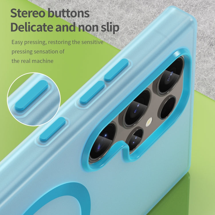 For Samsung Galaxy S24 Ultra 5G MagSafe Frosted Translucent TPU + PC Full Coverage Phone Case