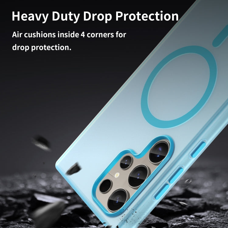 For Samsung Galaxy S24 Ultra 5G MagSafe Frosted Translucent TPU + PC Full Coverage Phone Case