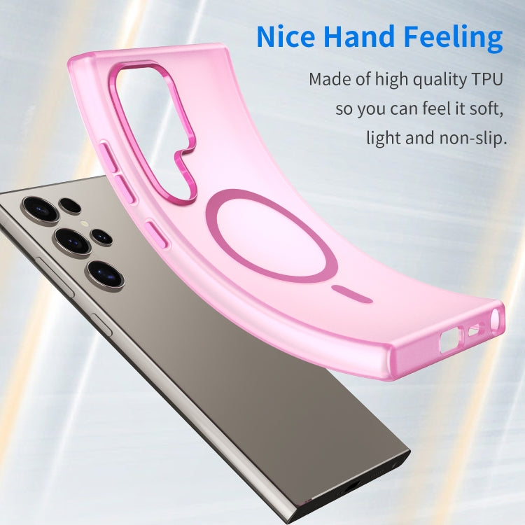 For Samsung Galaxy S24 Ultra 5G MagSafe Frosted Translucent TPU + PC Full Coverage Phone Case