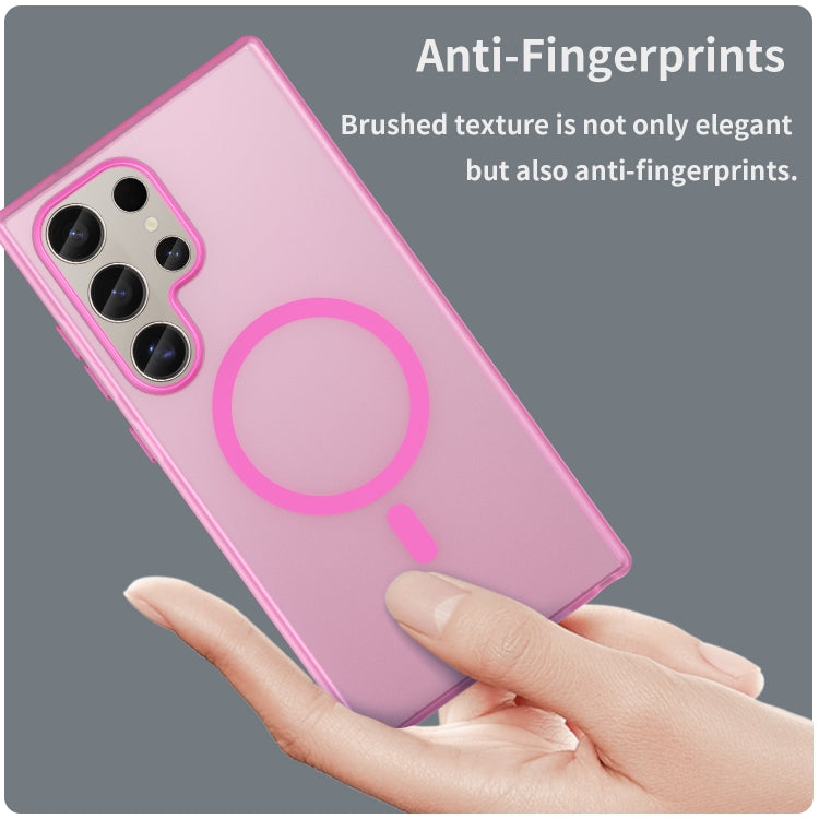 For Samsung Galaxy S24 Ultra 5G MagSafe Frosted Translucent TPU + PC Full Coverage Phone Case