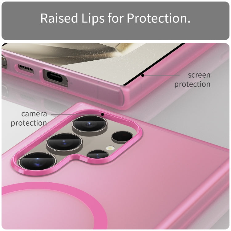 For Samsung Galaxy S24 Ultra 5G MagSafe Frosted Translucent TPU + PC Full Coverage Phone Case