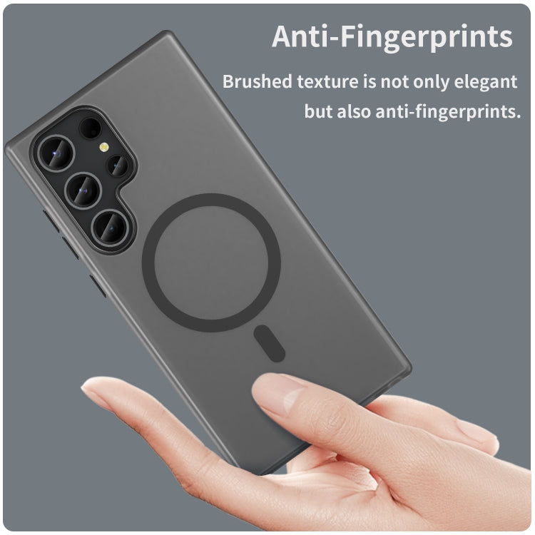 For Samsung Galaxy S23 Ultra 5G MagSafe Frosted Translucent TPU + PC Full Coverage Phone Case