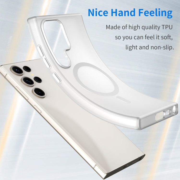 For Samsung Galaxy S23 Ultra 5G MagSafe Frosted Translucent TPU + PC Full Coverage Phone Case