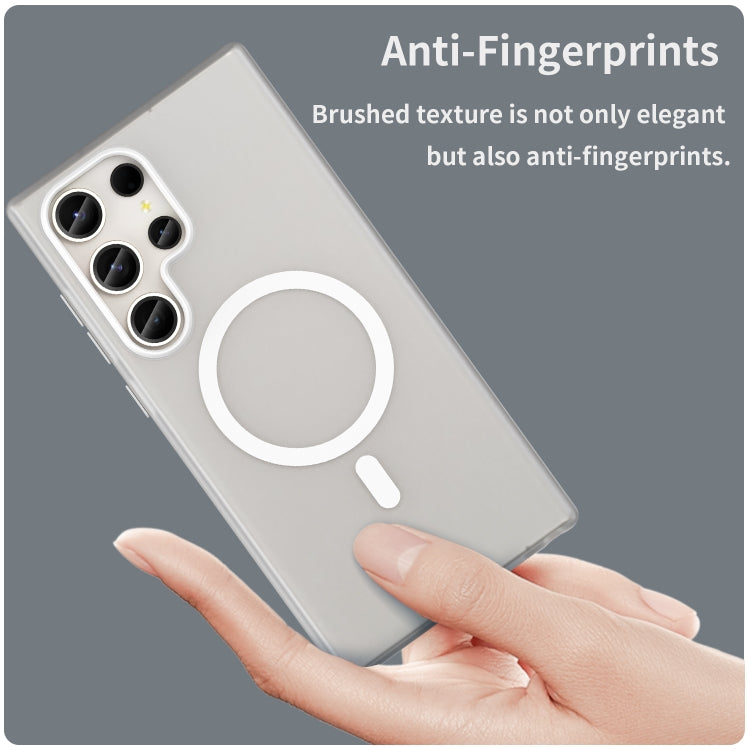 For Samsung Galaxy S23 Ultra 5G MagSafe Frosted Translucent TPU + PC Full Coverage Phone Case