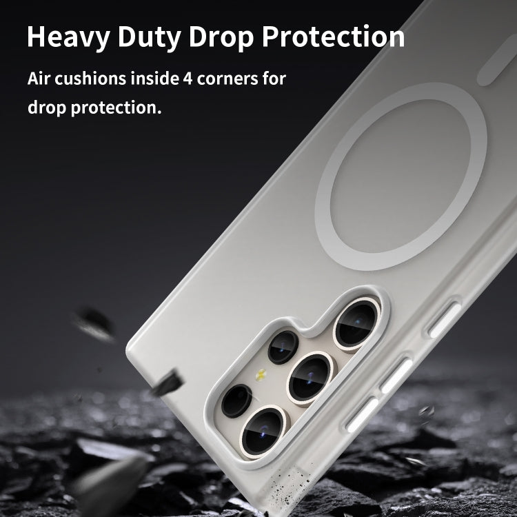 For Samsung Galaxy S23 Ultra 5G MagSafe Frosted Translucent TPU + PC Full Coverage Phone Case