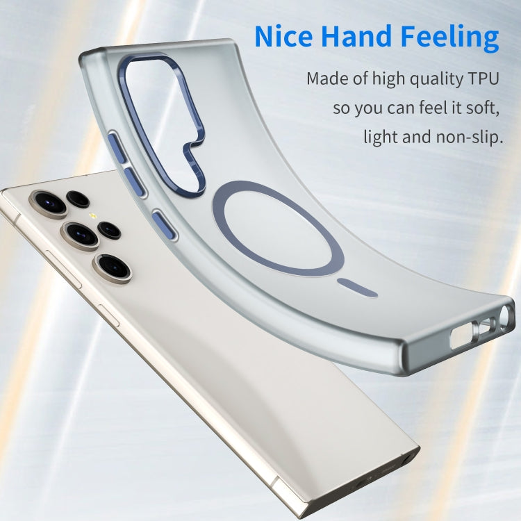 For Samsung Galaxy S23 Ultra 5G MagSafe Frosted Translucent TPU + PC Full Coverage Phone Case