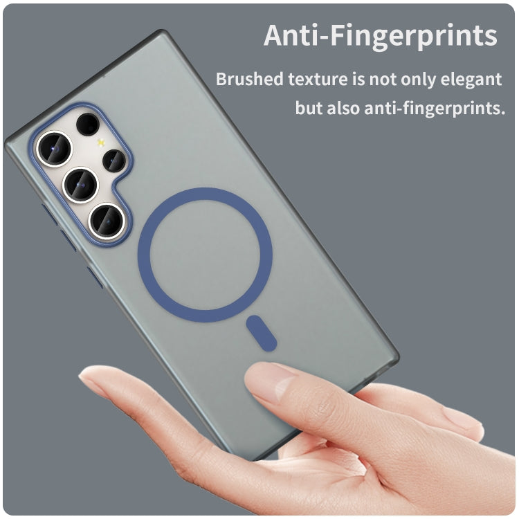 For Samsung Galaxy S23 Ultra 5G MagSafe Frosted Translucent TPU + PC Full Coverage Phone Case