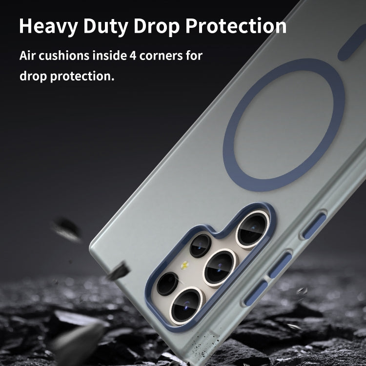 For Samsung Galaxy S23 Ultra 5G MagSafe Frosted Translucent TPU + PC Full Coverage Phone Case