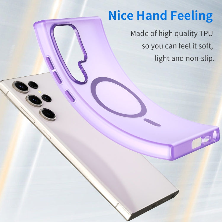 For Samsung Galaxy S23 Ultra 5G MagSafe Frosted Translucent TPU + PC Full Coverage Phone Case