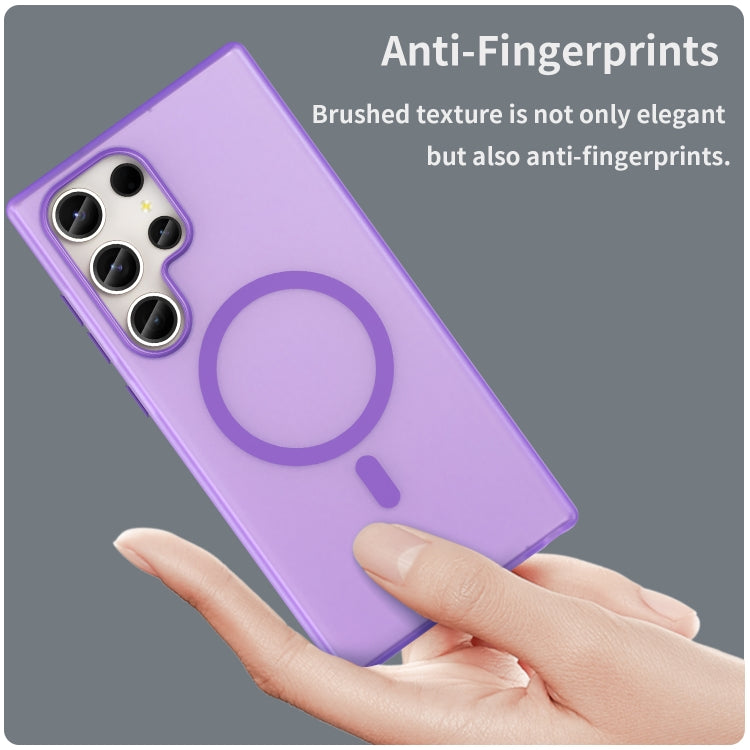 For Samsung Galaxy S23 Ultra 5G MagSafe Frosted Translucent TPU + PC Full Coverage Phone Case