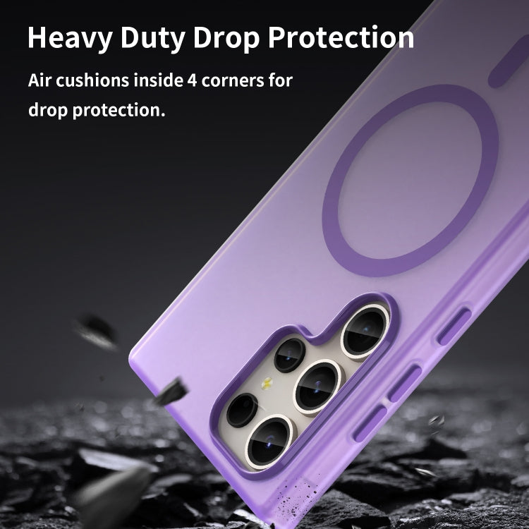 For Samsung Galaxy S23 Ultra 5G MagSafe Frosted Translucent TPU + PC Full Coverage Phone Case