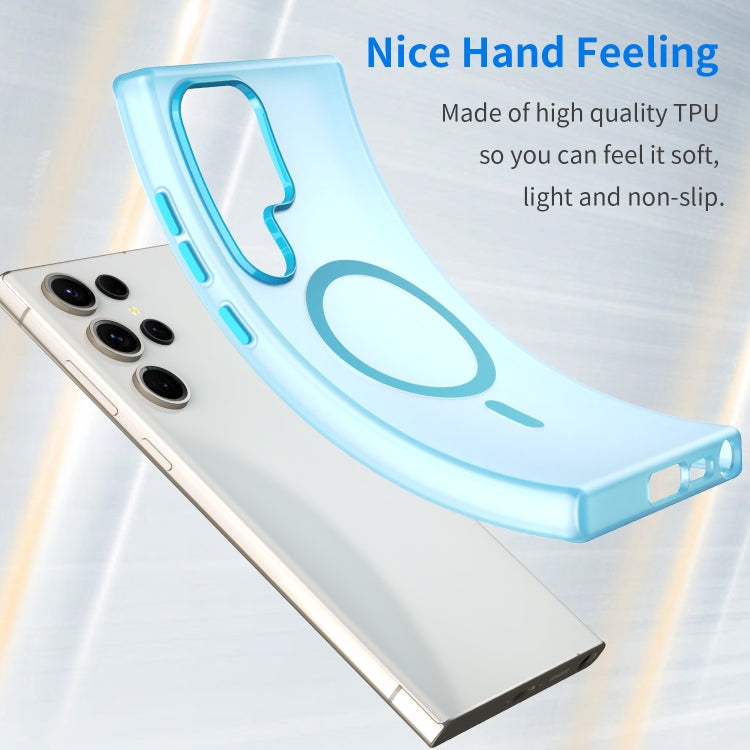 For Samsung Galaxy S23 Ultra 5G MagSafe Frosted Translucent TPU + PC Full Coverage Phone Case