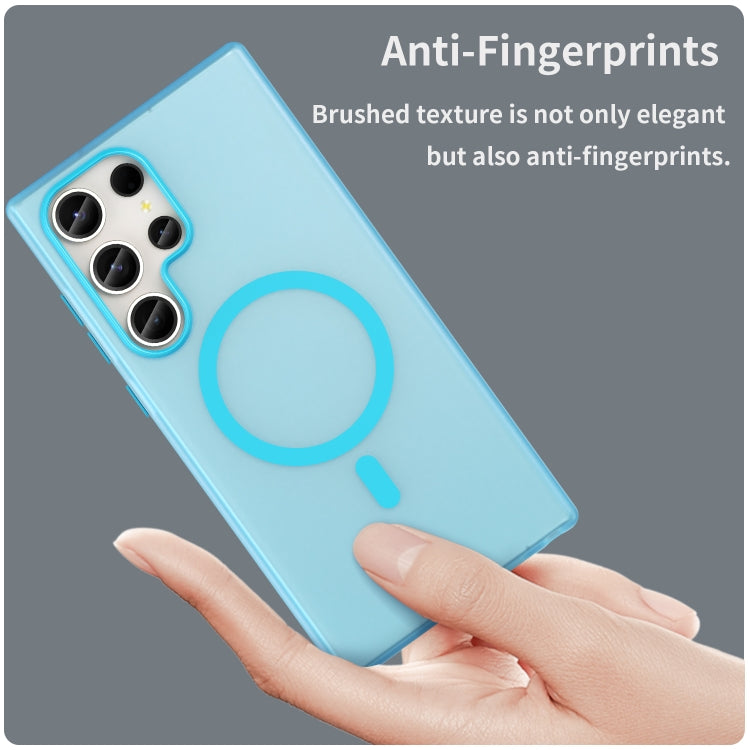 For Samsung Galaxy S23 Ultra 5G MagSafe Frosted Translucent TPU + PC Full Coverage Phone Case