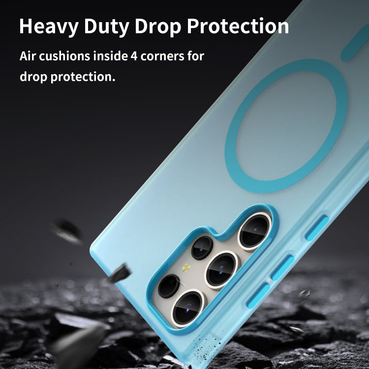 For Samsung Galaxy S23 Ultra 5G MagSafe Frosted Translucent TPU + PC Full Coverage Phone Case