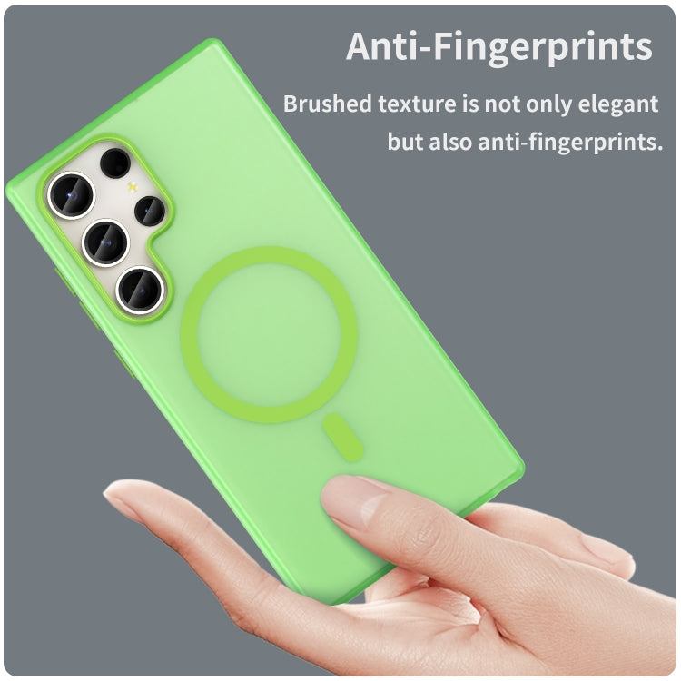 For Samsung Galaxy S23 Ultra 5G MagSafe Frosted Translucent TPU + PC Full Coverage Phone Case