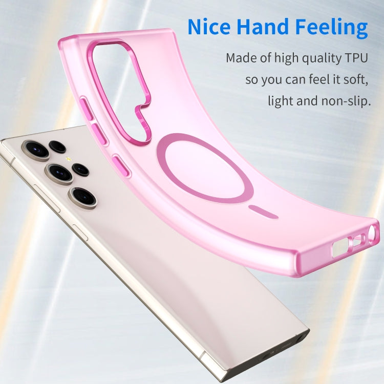 For Samsung Galaxy S23 Ultra 5G MagSafe Frosted Translucent TPU + PC Full Coverage Phone Case