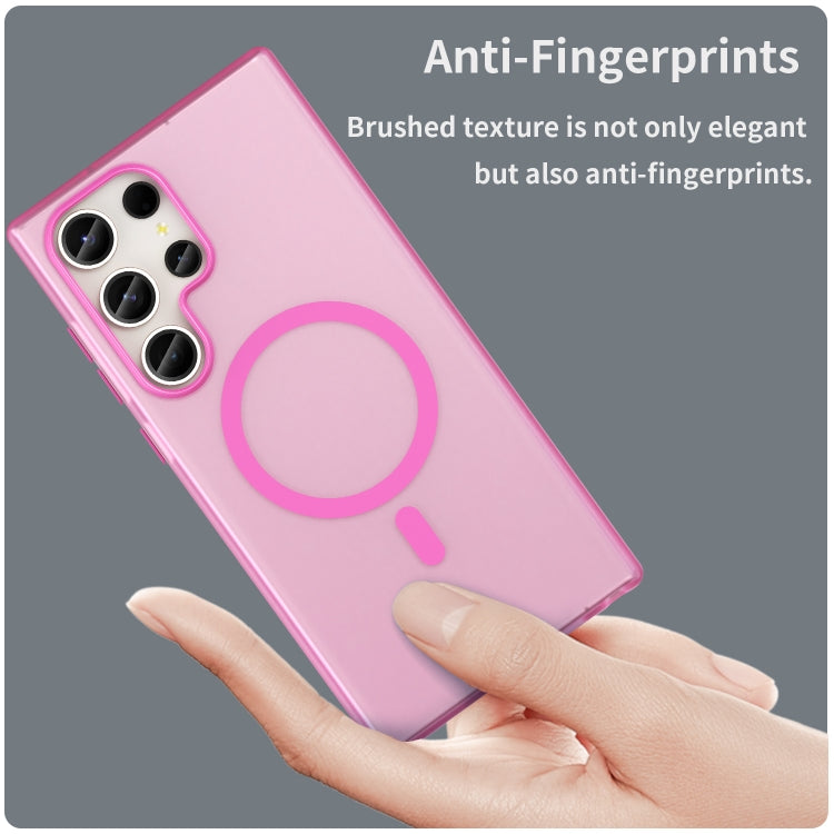 For Samsung Galaxy S23 Ultra 5G MagSafe Frosted Translucent TPU + PC Full Coverage Phone Case