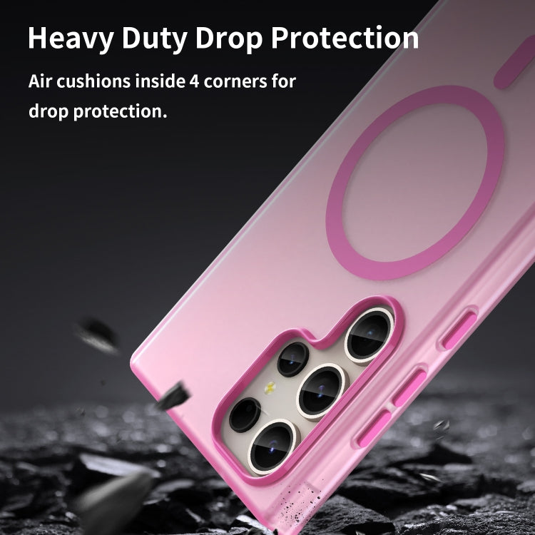 For Samsung Galaxy S23 Ultra 5G MagSafe Frosted Translucent TPU + PC Full Coverage Phone Case