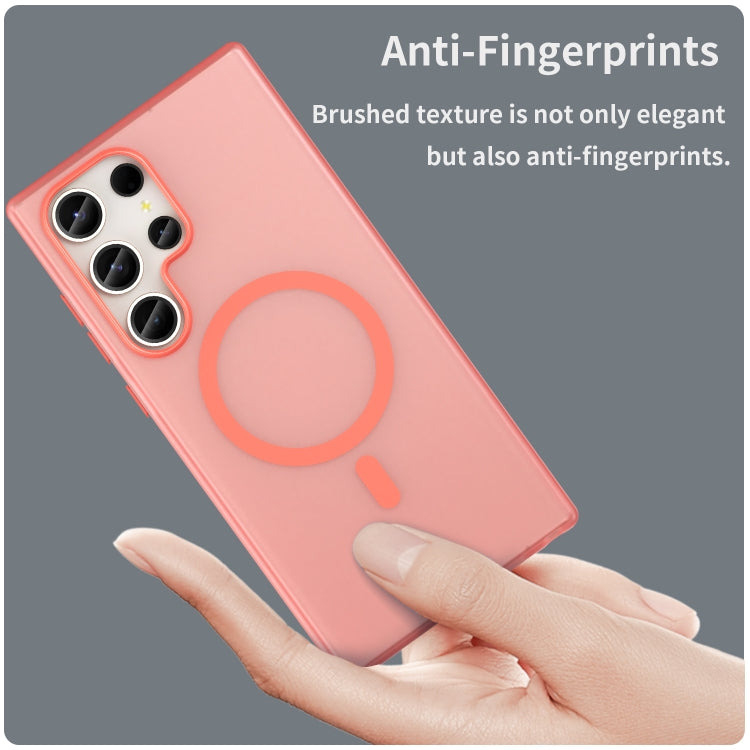 For Samsung Galaxy S23 Ultra 5G MagSafe Frosted Translucent TPU + PC Full Coverage Phone Case