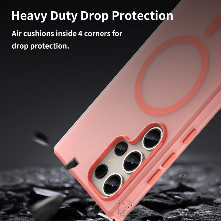 For Samsung Galaxy S23 Ultra 5G MagSafe Frosted Translucent TPU + PC Full Coverage Phone Case